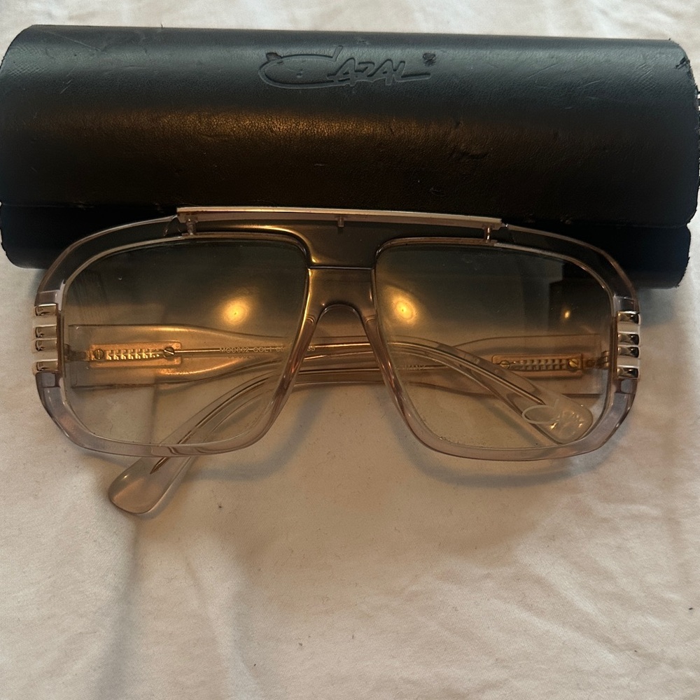 Cazal Men's Transparent Gold Glasses
